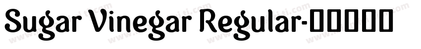 Sugar Vinegar Regular字体转换